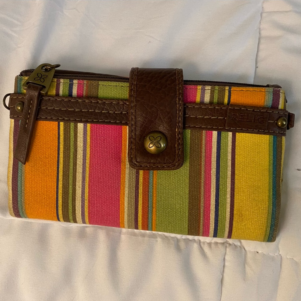 Relic Multicolor Striped Wallet